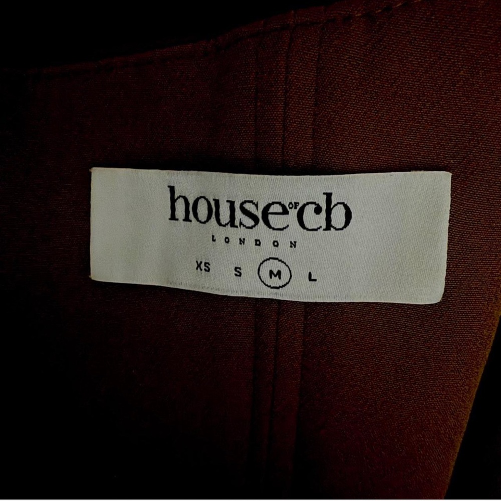 House of CB Chocolate Satin Corset Slip Dress